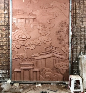 Tạo Hình Phù Điêu Bằng Đất Sét Lăng Thoại Ngọc Hầu