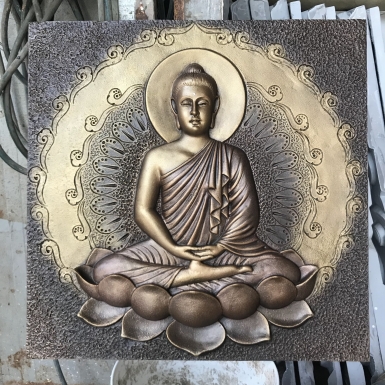 Thi công tranh phù điêu Phật giáo đẹp mắt theo yêu cầu cá nhân