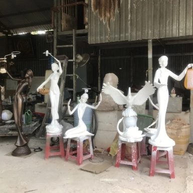 Tượng đèn trang trí đại sảnh | Tinh tế và độc đáo trong trang trí nội thất