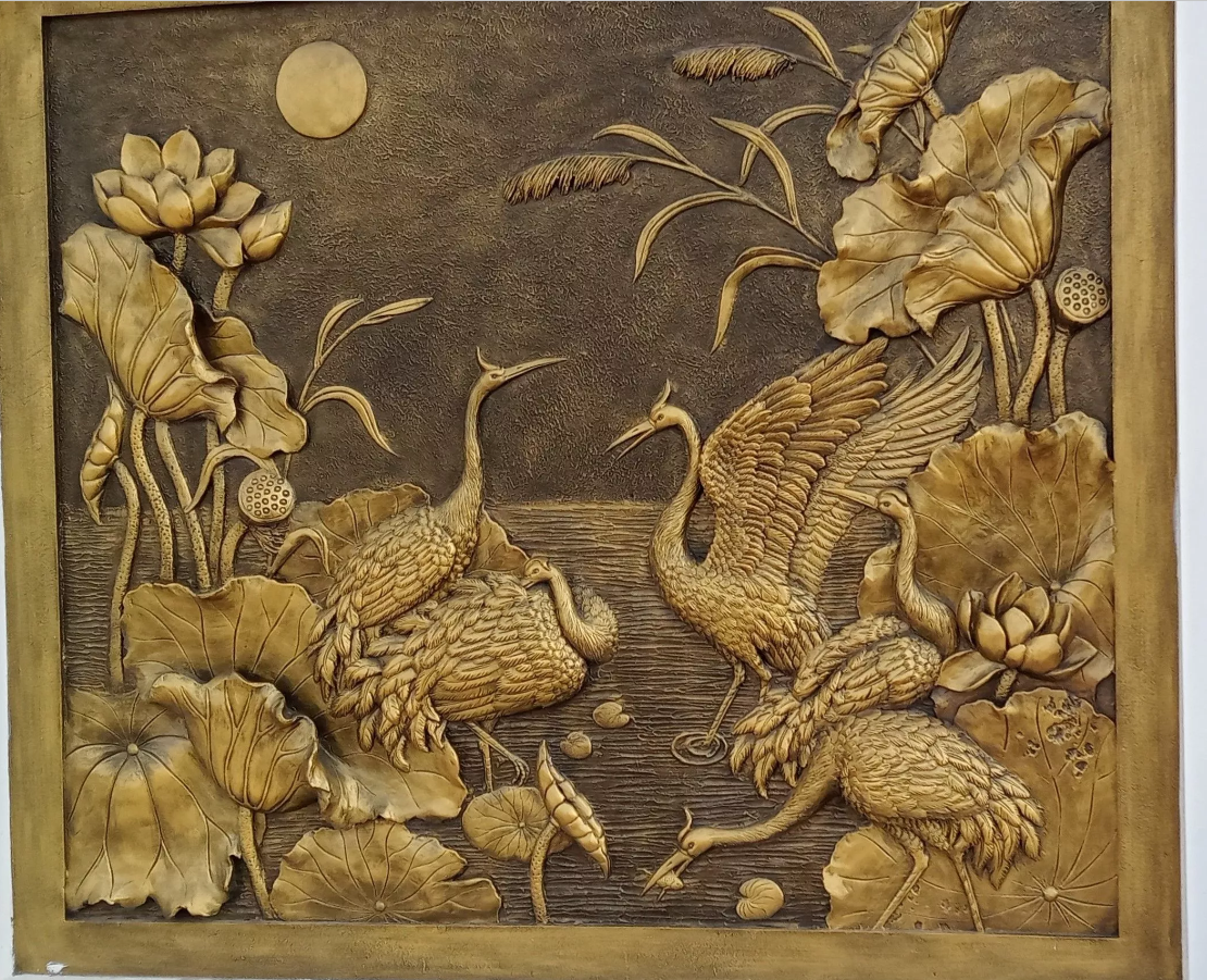 phù điêu trang trí nhà hàng
