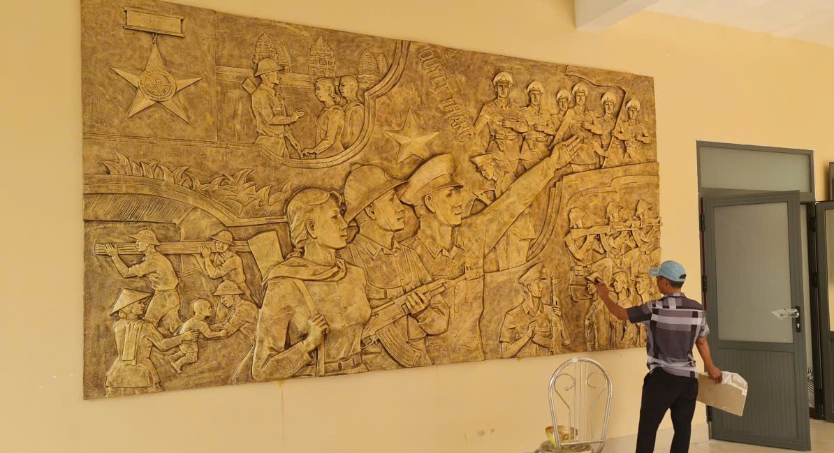 sản xuất phù điêu xi măng