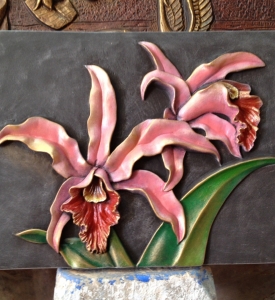 Phù Điêu Hoa Lan Trang Trí