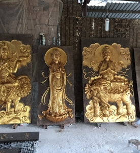 Phù Điêu Phật Giáo Mạ Vàng