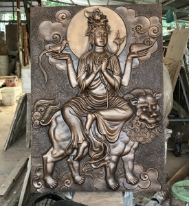 Phù Điêu Văn Thù Sư Lợi Bồ Tát