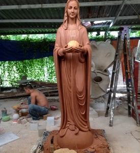 Tạo Hình Đất Sét Tượng Đức Mẹ Maria 