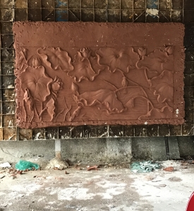 Tạo Hình Phù Điêu Hoa Sen Trên Đất Sét