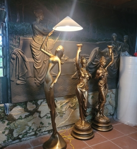 Tượng Đèn Trang Trí Giả Đồng