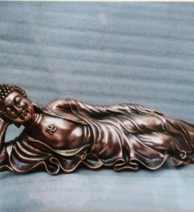 Tượng Phật Adida Nằm Bằng Composite Giả Đồng