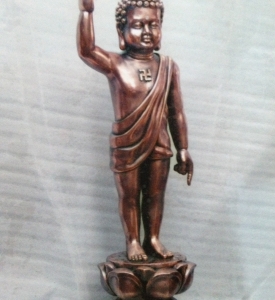 Tượng Phật Đản Sanh Bằng Composite Giả Đồng