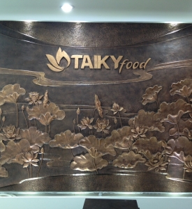 Phù Điêu Hoa Sen Trang Trí Nhà Hàng